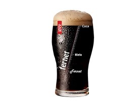 Vaso vidrio fernet en caja